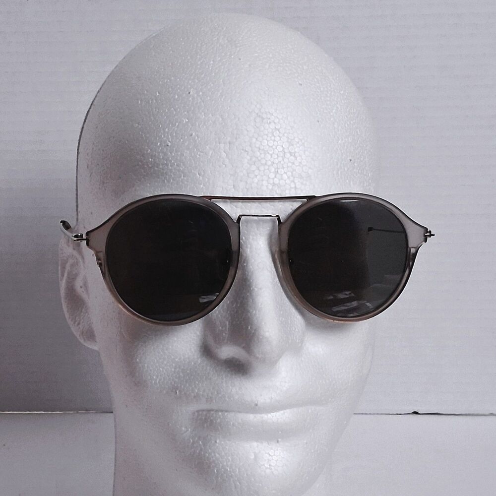 Firmoo Modern Aviator ST7227 49-21-143 Clear Gray Eyeglasses Frames